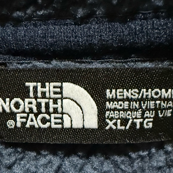 The North Face Men's Blue Gray Fleece Hoodie Full Zip Jacket Coat Layers - Picture 7 of 7